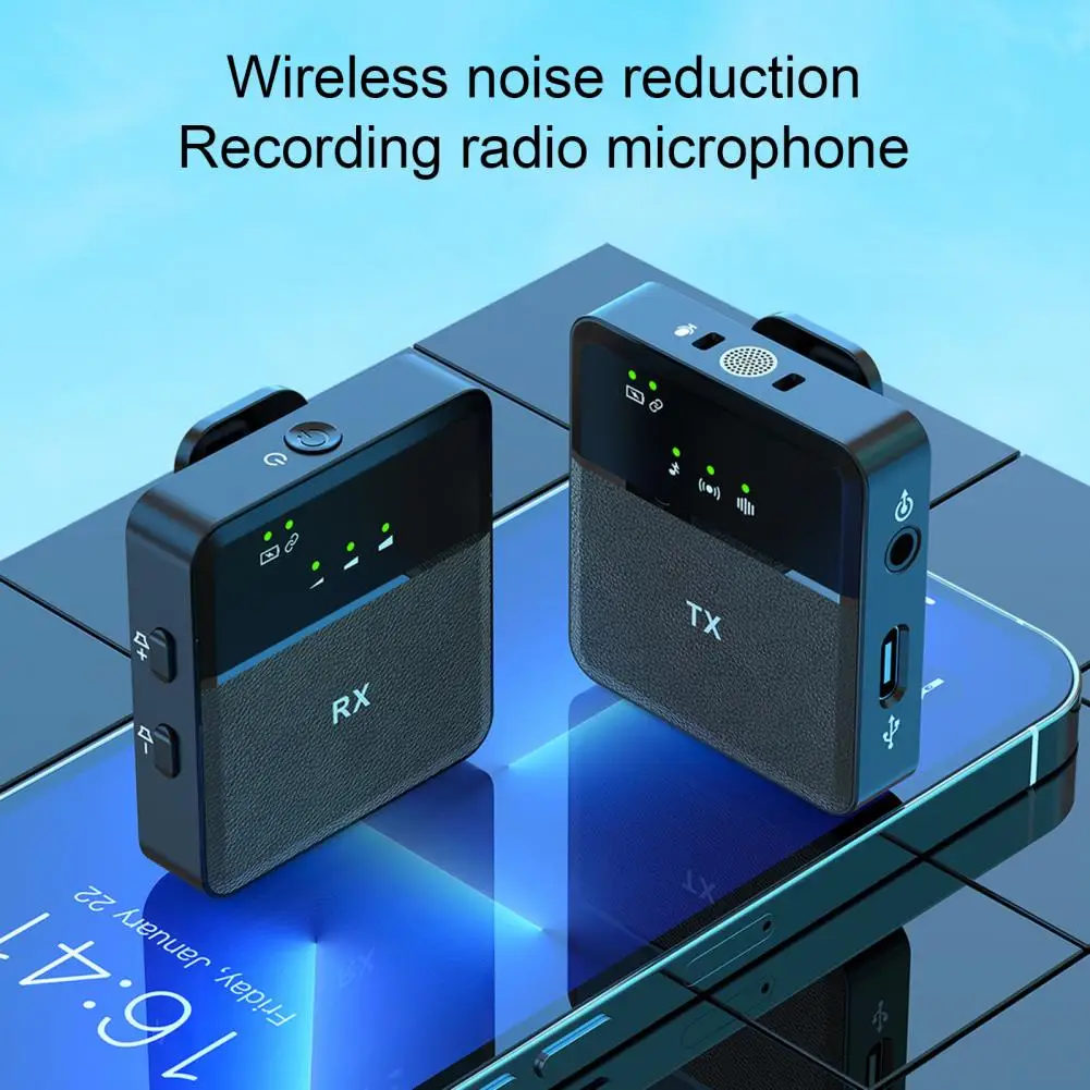 SX9 Wireless Microphone For Android, PC, Laptop, Tablet & Camera | 360? Noise Reduction HD | Long Battery Life Vlog & Live Recording Mic