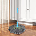 Extendable 90CM Twist Mop �2-in-1 Rotatable Adjustable Floor Mop with Fine Fiber Fabric | 360? Self-Twisting Dehydrated Mop for Hard Floors & Walls