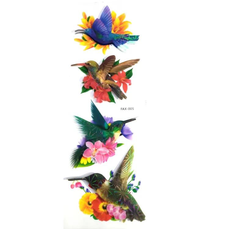 3D Art Crafts BiRdsWall Stickers  (pack of 8 pcs )