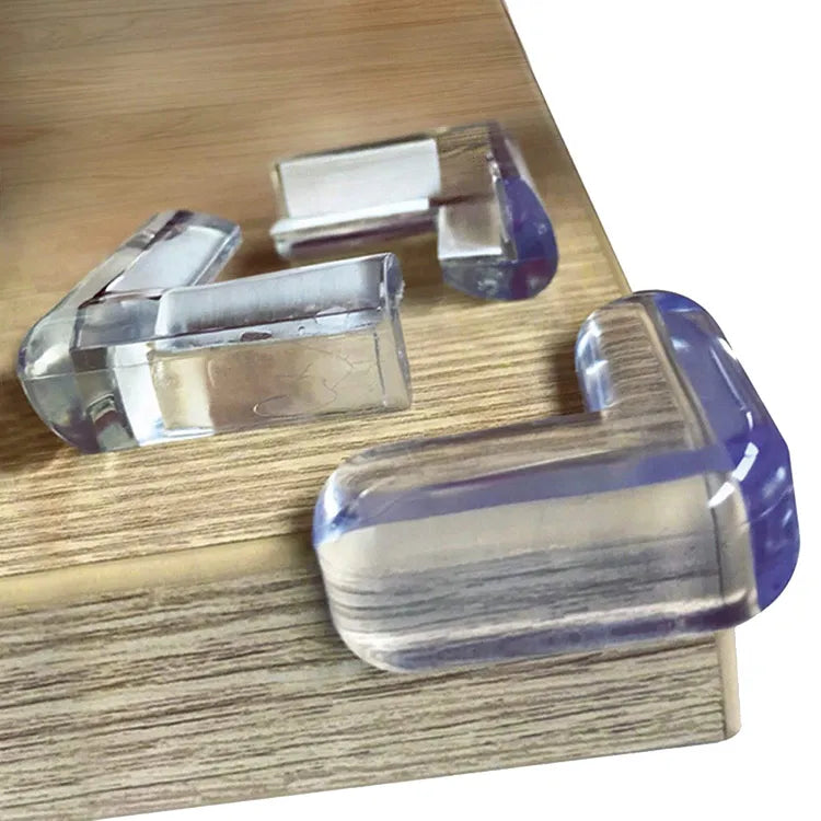 4pcs Table Corner Protector - Child Safety Transparent Silicon Furniture Corner Protectors Self-Adhesive Edge Guard For Baby Proofing Home