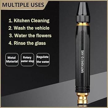 High Pressure Plastic Material Plastic Adjustable Nozzle Water Spray Gun Versatile Tool For Garden And Cleaning