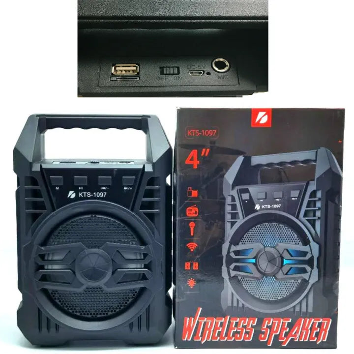 Professional Rechargeable Bluetooth 3.1 Speaker with RGB Light & FM Radio