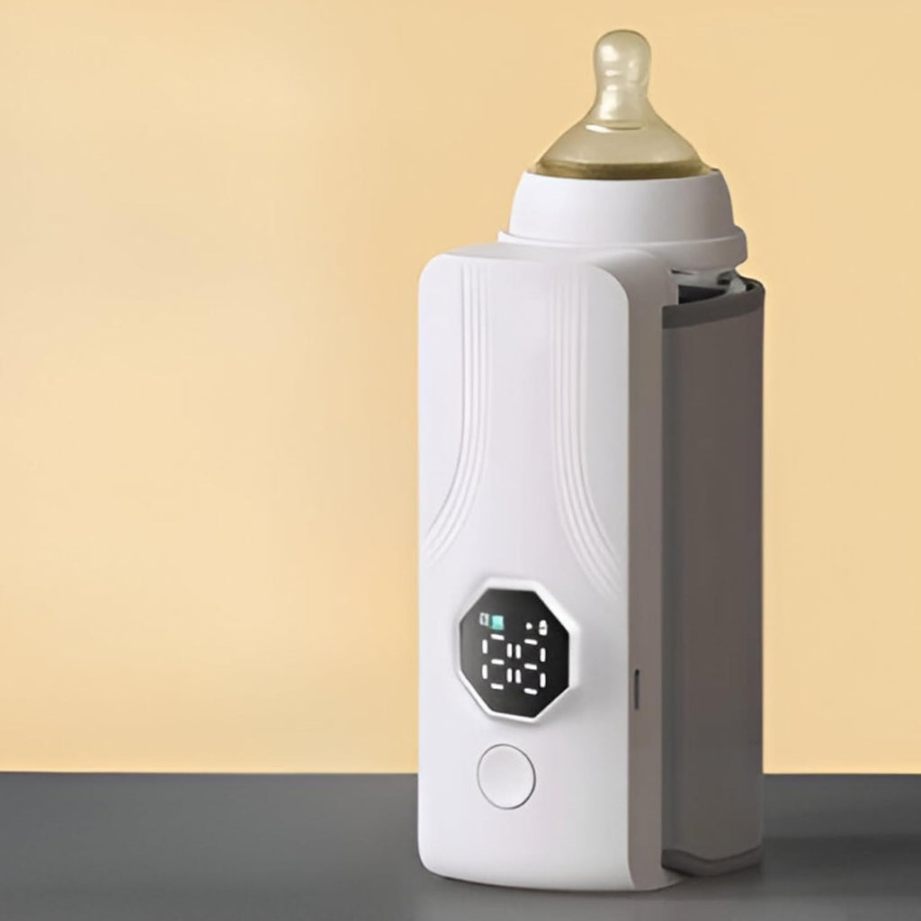 Portable Rechargeable Baby Bottle Warmer | Fast 1-Min Heating, USB Powered, 6 Temperature Levels �Mini & Travel-Friendly Milk Heater for Babies