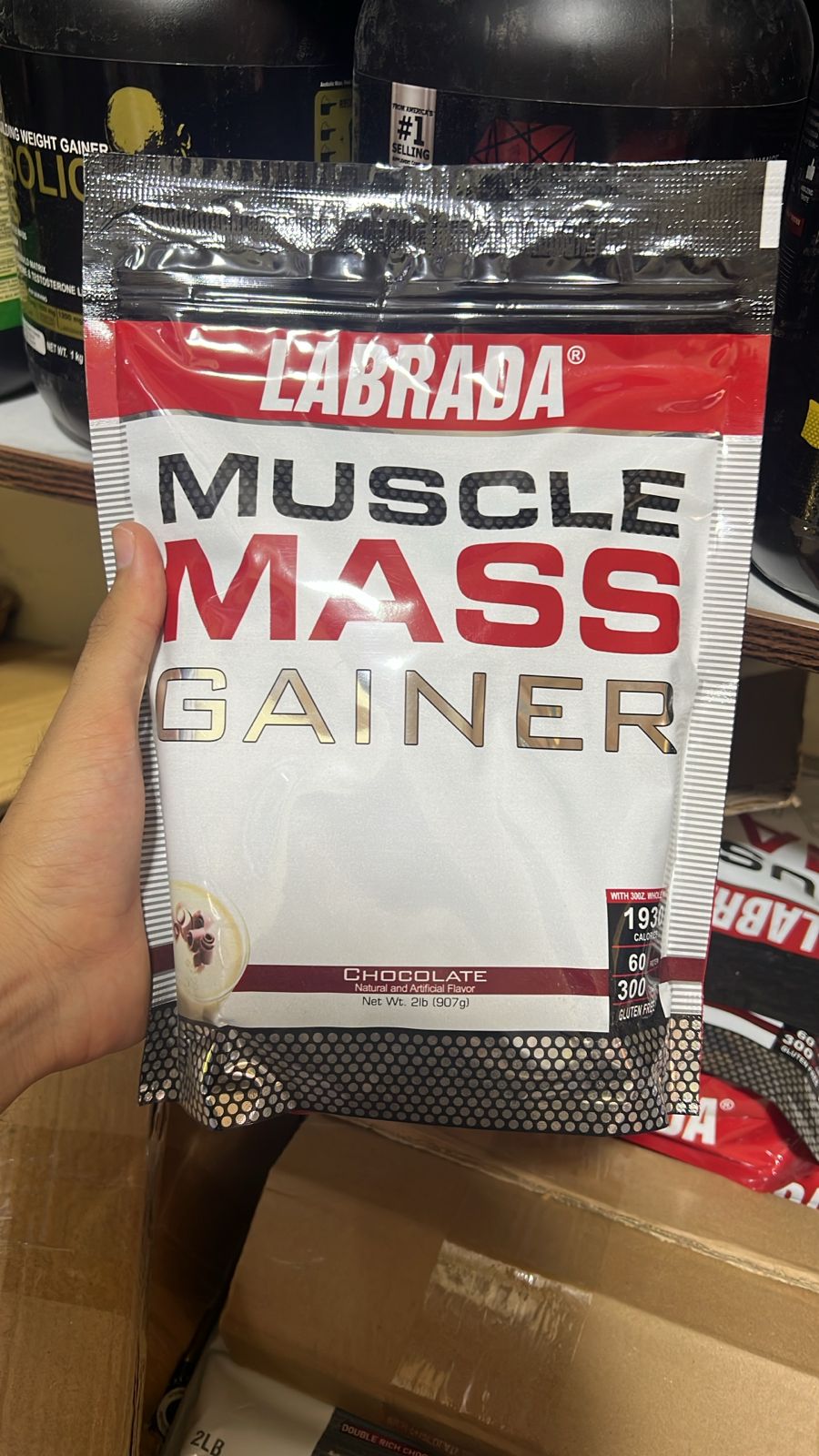 Labrada Muscle Mass Gainer Premium High-Calorie Shake �2 LBS (907g)