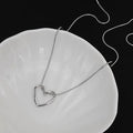PRJ-183 Hollow Heart Pendant ?ilver