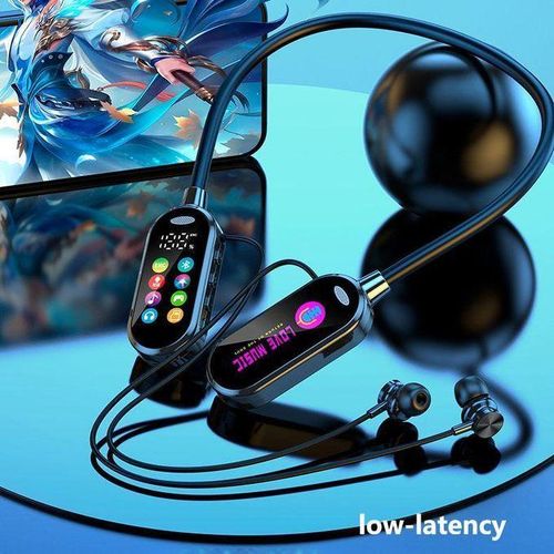 Bluetooth 5.4 Wireless Neckband Earphones with Voice