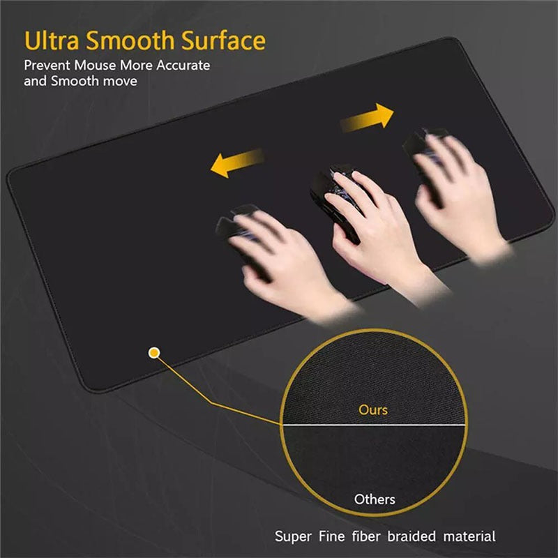 Keyboard Mouse Mat - Shortcut Key Pattern Mouse Keyboard Pad,Extra Large Keyboard Pad with Office Software Shortcuts Pattern,Computer Non-Slip Mat for Desk PC, Laptop,Office (C, L: 900 * 400 * 3mm)