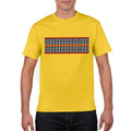 Yellow Half Sleeves Cotton T-Shirt for Men �Soft Breathable Casual Round Neck Summer Wear Tee (Size Medium)