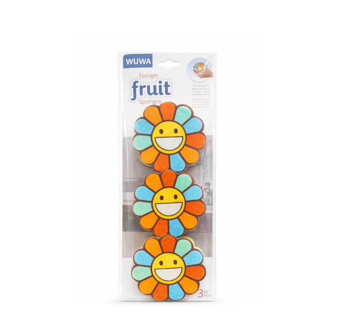 Zidello Soft Non-Scratch Cleaning Sponges & Scourers for Kitchen Washing (Random Design)
