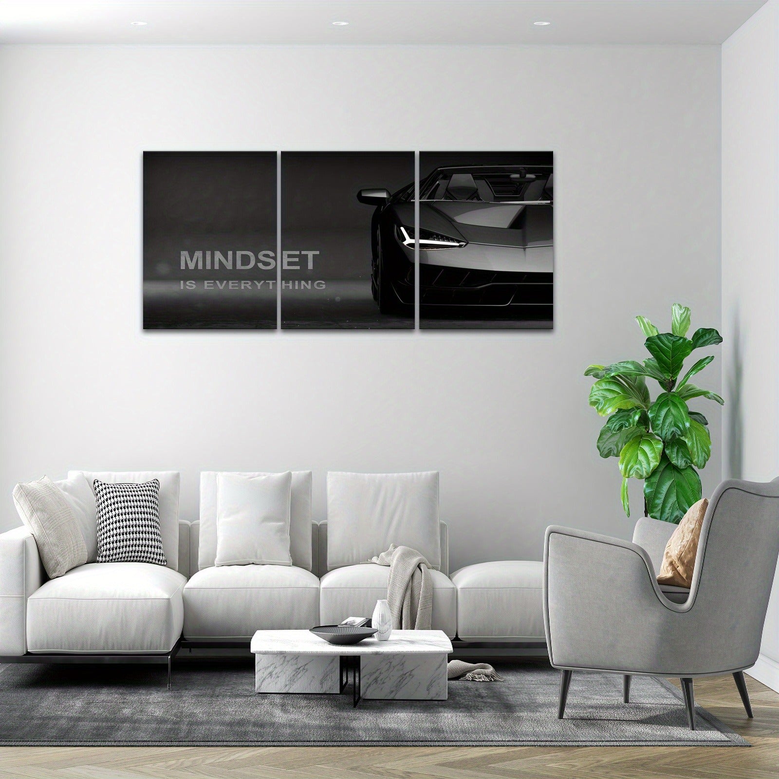 Set of 3 Premium Wall Art Photo Tiles �Modern Home Decor Sets