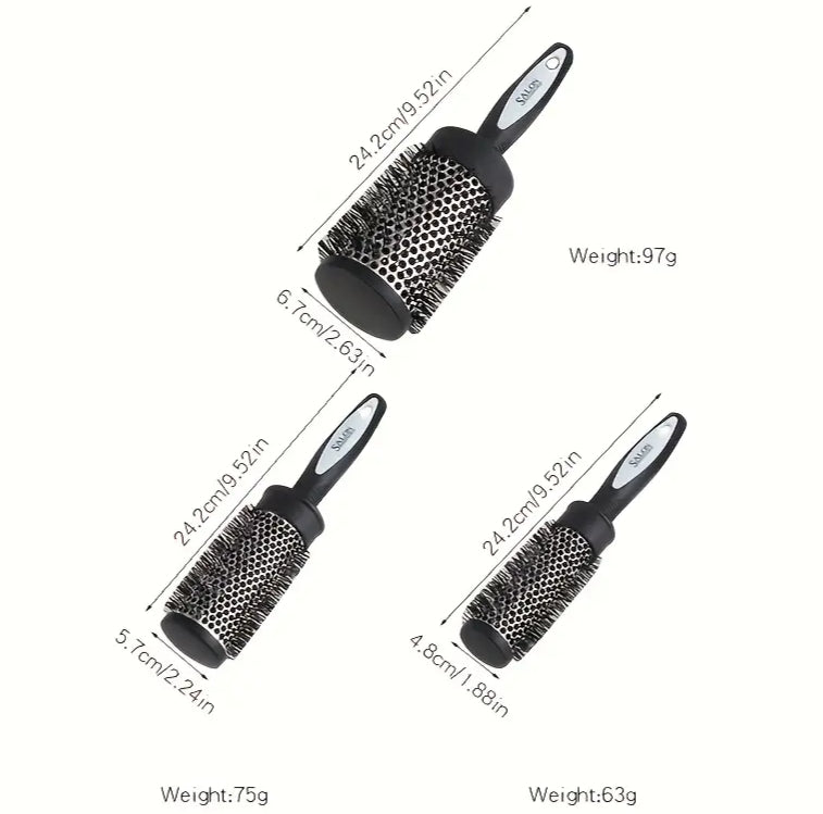 Hair Brush Round for Blow Dryer, Styling, Curling, Detangling and Straightening-(random color)