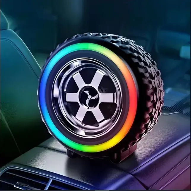RGB Tyre Shape Wireless Bluetooth Speaker With LED Light