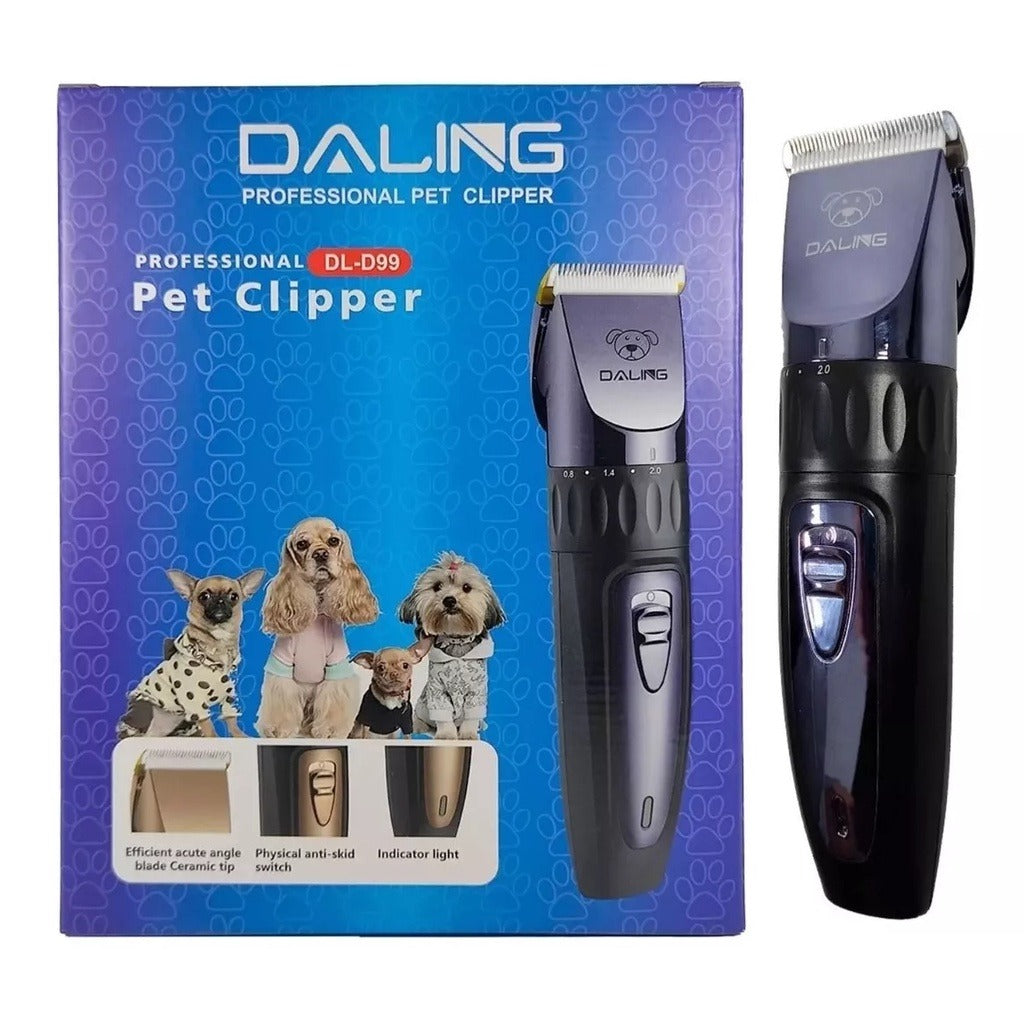 Daling Rechargeable Professional Pet Clipper Electric Grooming Trimmer for Dogs & Cats