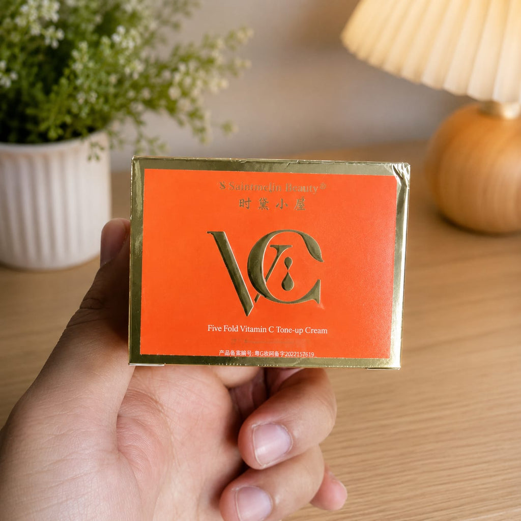 VC Five Fold Vitamin C Tone-Up Cream �Brightening & Hydrating Facial Daily Moisturizer