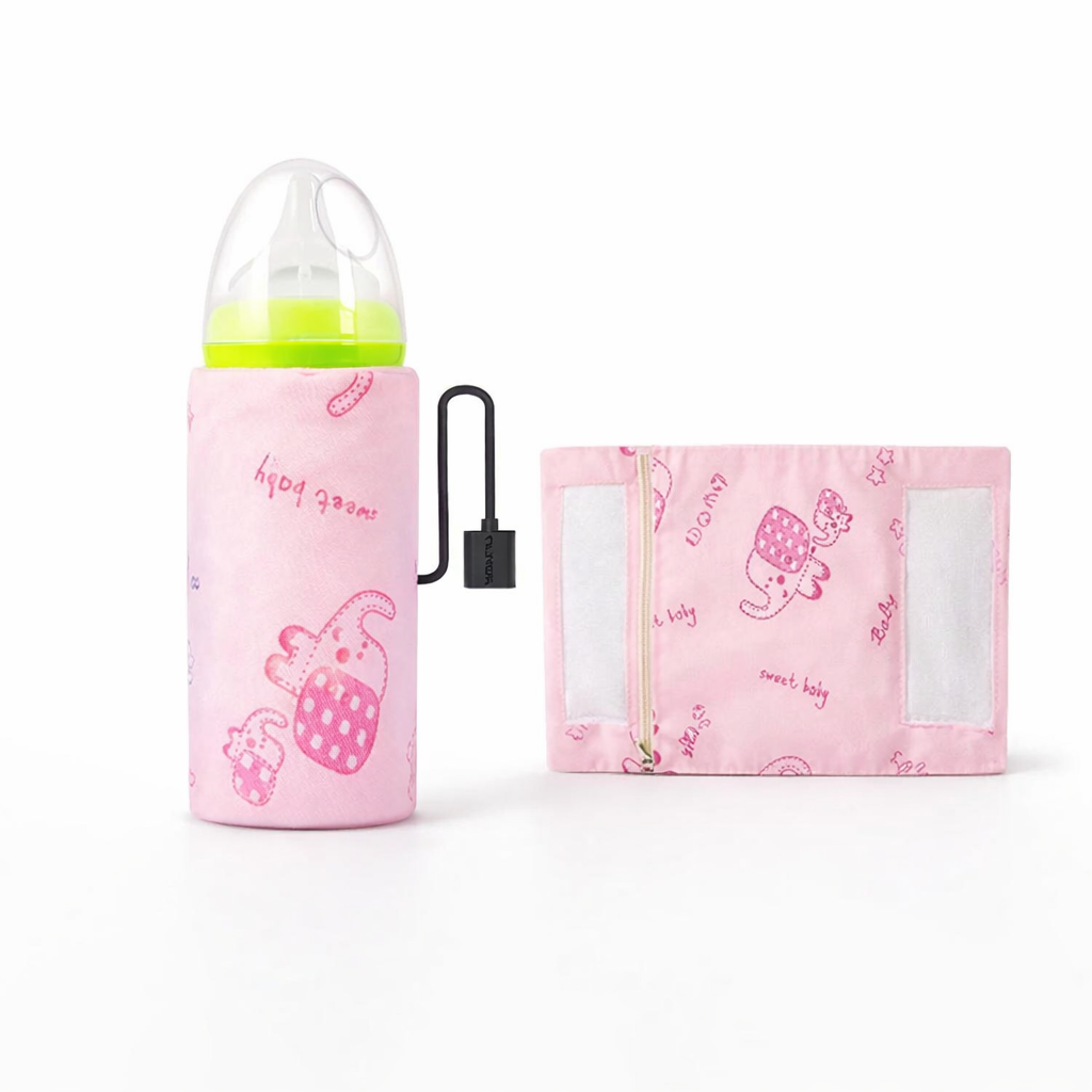 USB Portable Travel Milk Warmer Bag Cycle Constant Temperature Smart Feeding Bottle Heating Cover