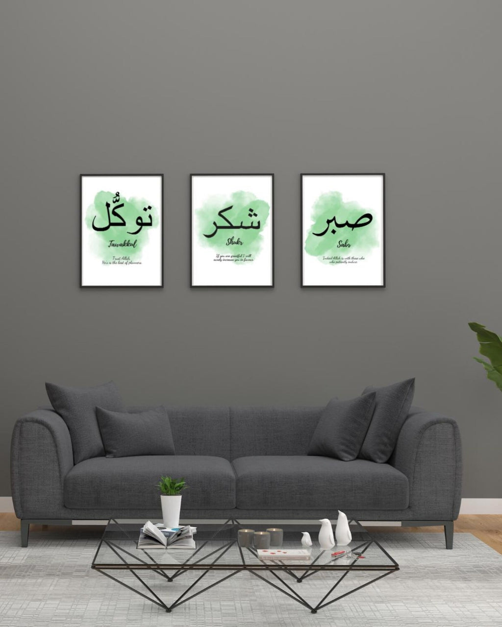 Set of 3 Premium Wall Art Photo Tiles �Modern Home Decor Sets 8x11