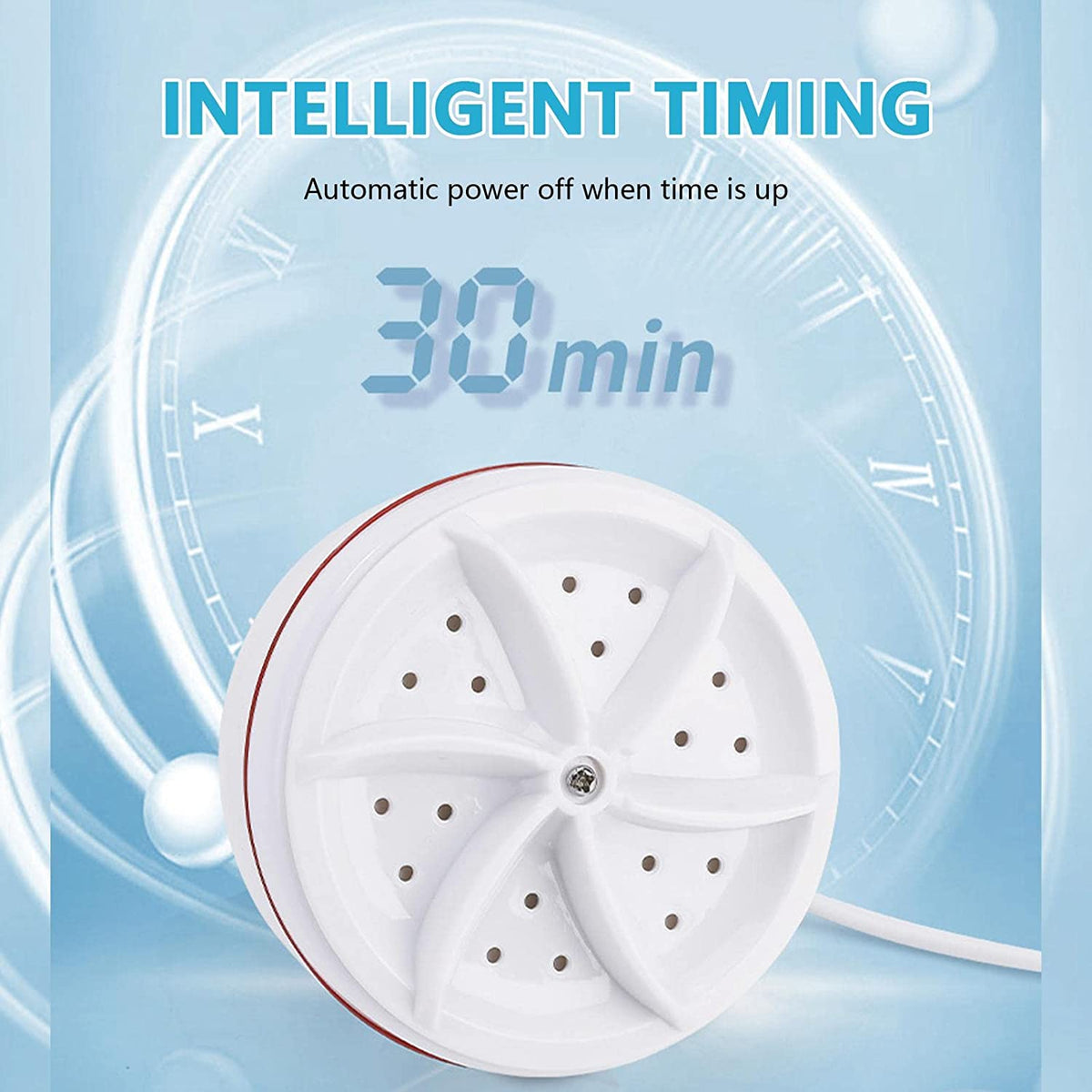 Mini Washing Machine Portable Ultrasonic Turbine Washer – photo 2