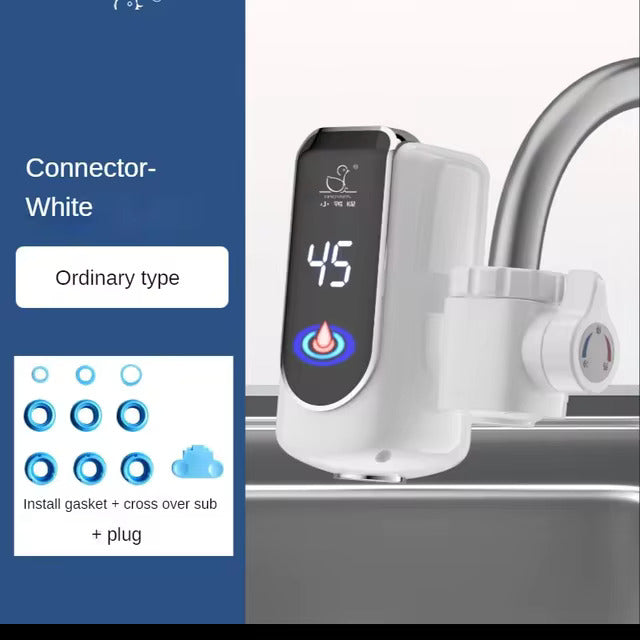 Electric Water Heater Tap Instant Hot Water Faucet Heater Cold Heating Faucet Tankless Instantaneous Water Heater (Random Color)