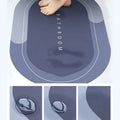 Nonslip Soft Rubber Bath Mat for Bathtub and Shower, Anti Slip Bacterial Anti Bacterial Machine Washable PVC Bath Mat for Bathroom Bathroom Written Mat (random color)