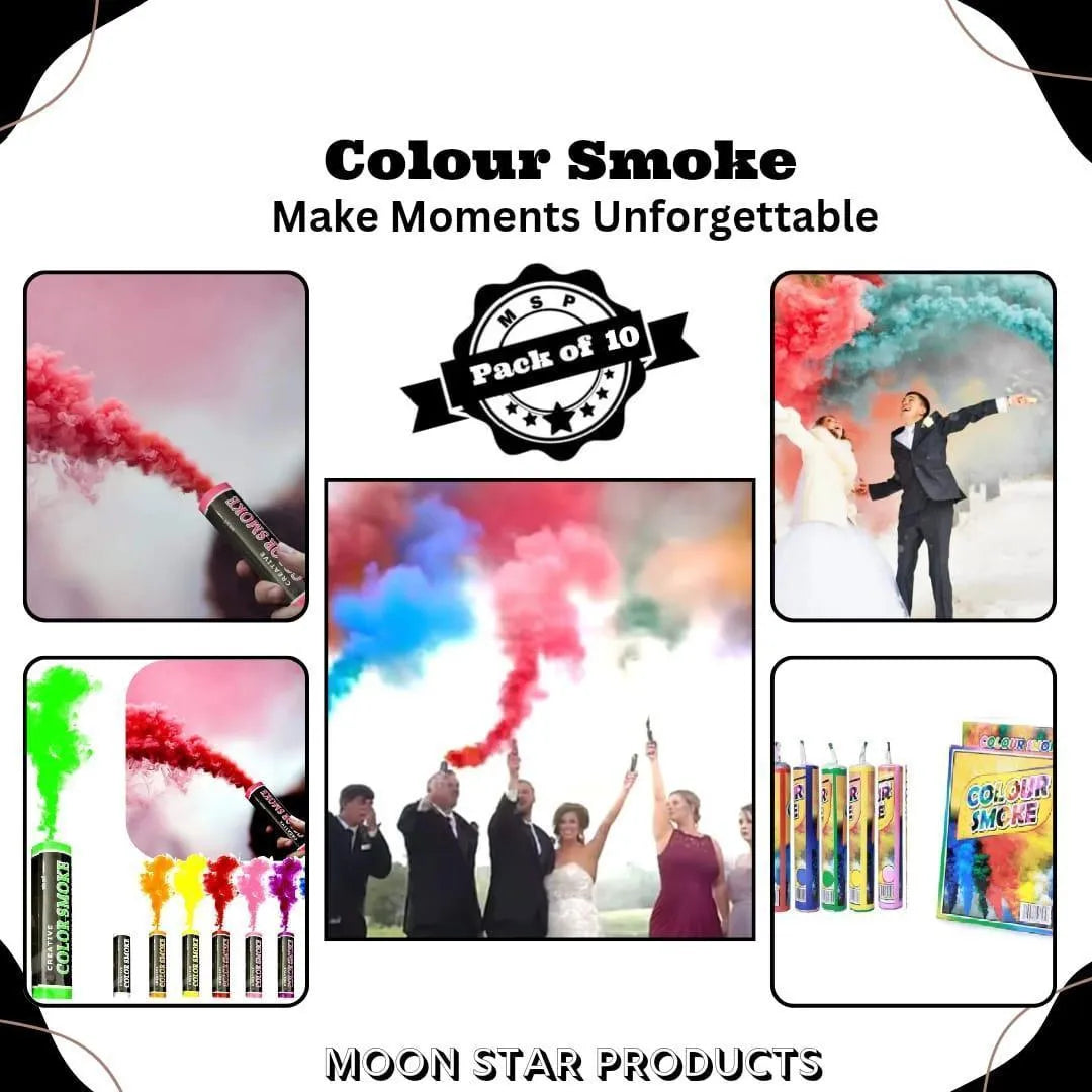 Multicolor Smoke Bombs for Weddings & Events