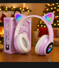 Cat Ear Wireless Bluetooth Headphones with RGB