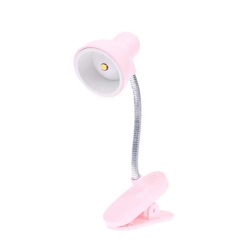 Mini LED Clamp Lamp �Portable USB-Powered Desk Light with Adjustable Flexible Neck, Strong Clamp Base, Eye-Friendly Flicker-Free Lighting for Home, Office, Bedside &amp; Travel ( Random Color)
