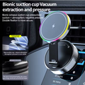 Magnetic Strong Magnetic Phone Holder Foldable Design 360? Adjustable Vacuum Mount for Car/Desk/Bathroom/Universal Use for home