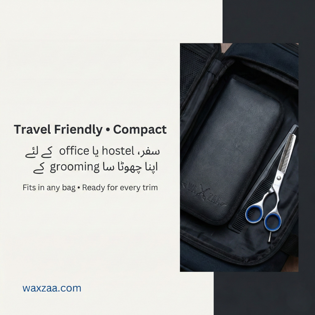WAXZAA Professional Barber Scissors Kit �Premium Hair Cutting Accessories