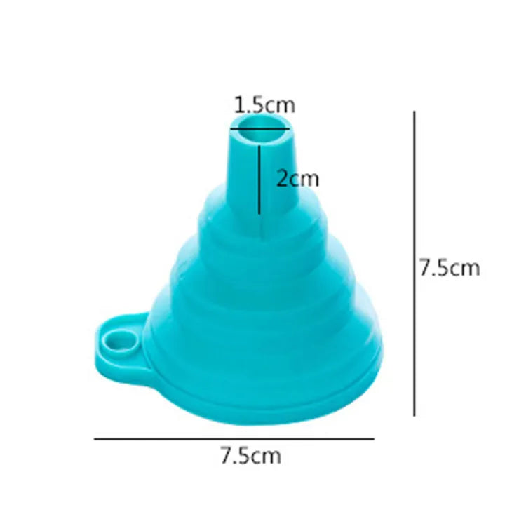 Silicone Oil Funnel, Kitchen Liquid Oil Dispensing Tool (random color)