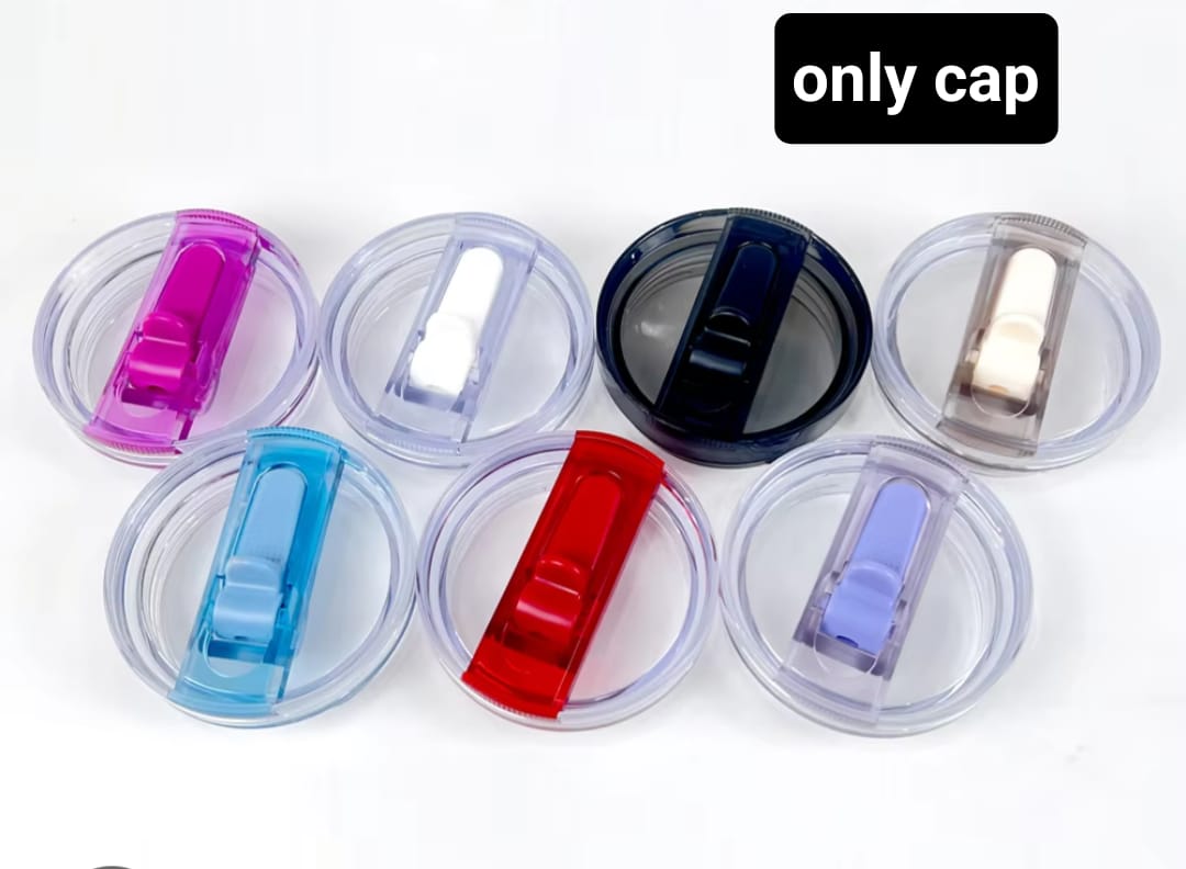 Leak-Proof Thumler Cap / Tumbler Lid �Durable, Portable, Secure Fit �Random Color