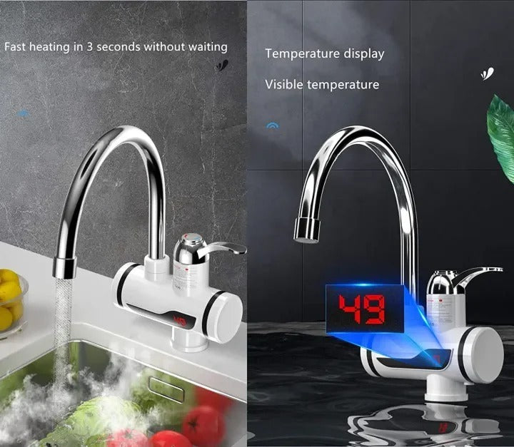 Electric Kitchen Instant Water Heater Tap �Instant Hot Water Faucet | Fast Heating Tankless Faucet