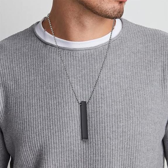 Boys Bar Necklace Pack Of 2 Materials – photo 2