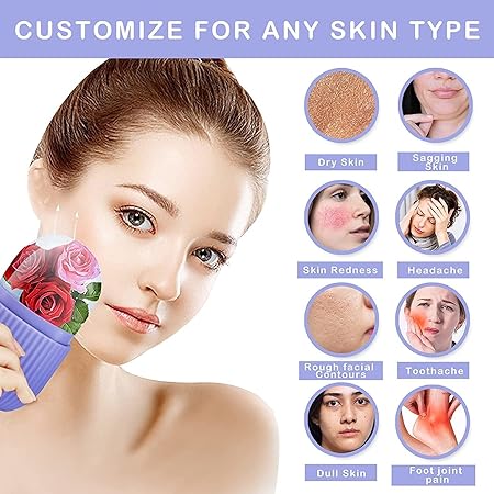 Reusable Facial Ice Roller for Face | Enhance Skin Glow Shrink &amp;Tighten Pores (random color)