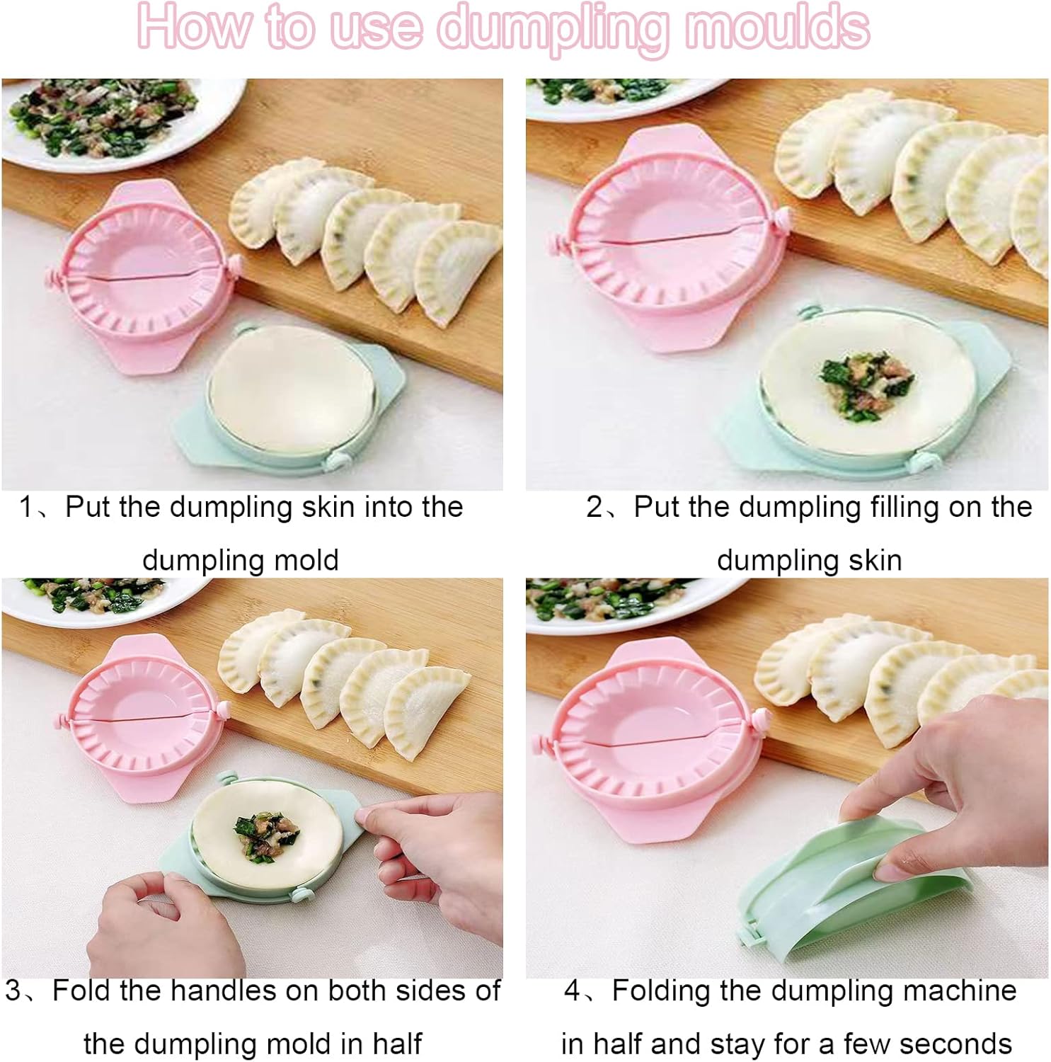 Samosa Maker &amp; Dumpling Shaper �Dough Press Mold for Samosas, Dumplings, Gujiyas, and Stuffed Pastries | Easy-to-Use Kitchen Tool | Random Color