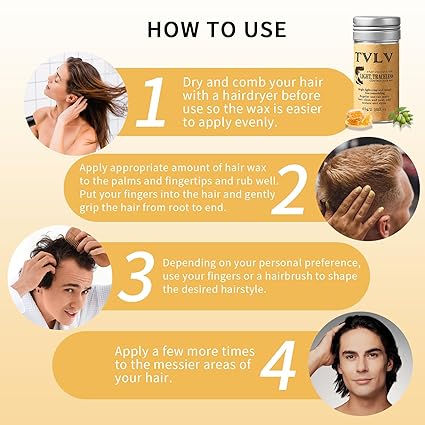TVLV Hair Wax Stick Broken Hair Finishing Styling Stick for Broken Hair, Wigs, Edge Control - Styling Wax for Fly Away &amp; Edge Frizz Hair