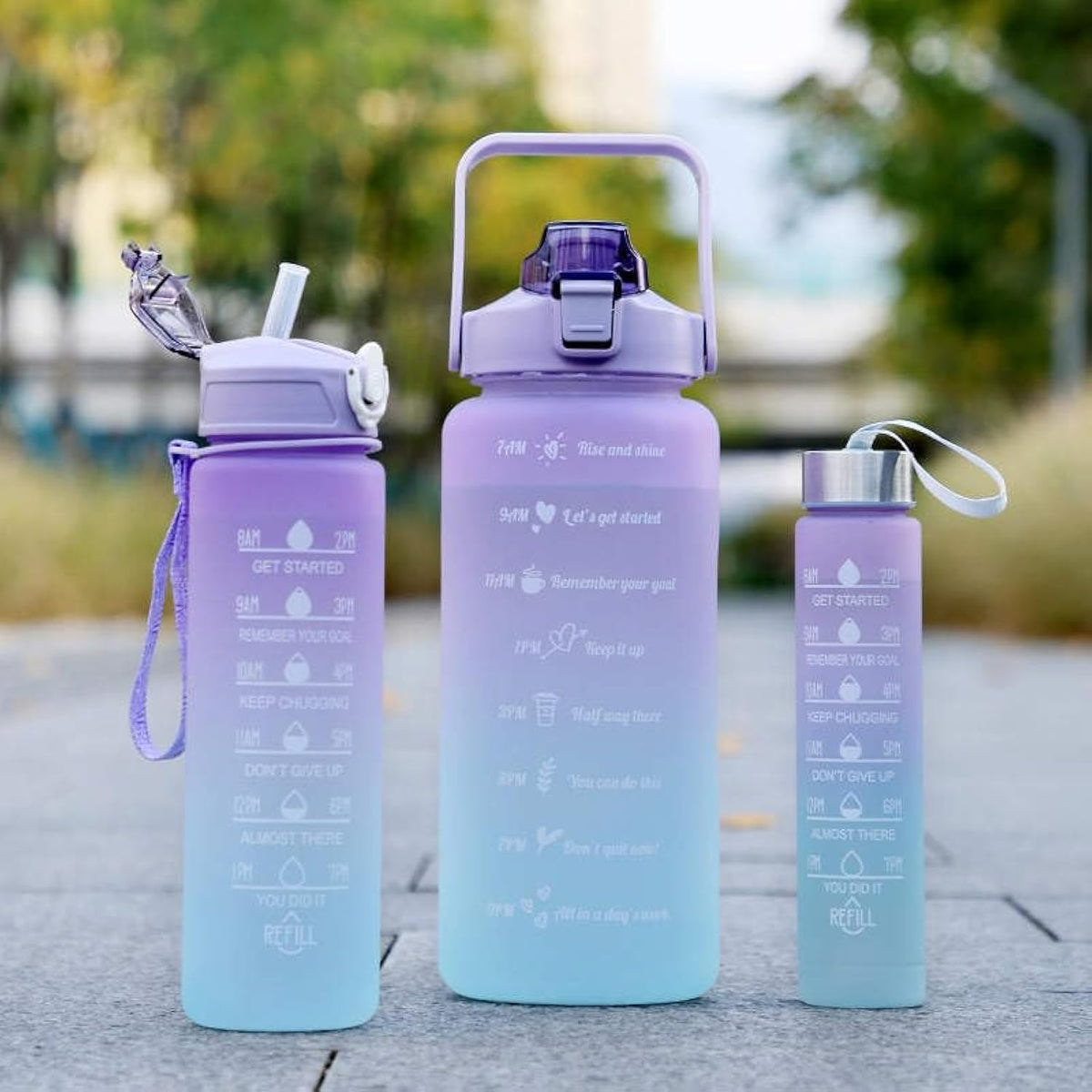 Sports Water Bottles 3 Pcs Set – photo 3