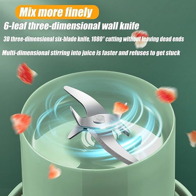 Mason Portable Mini juicer Blender With Straw Cup | Juicer Portable Outdoor Juicing Cup | Home Mini Cordless Juicer (Random Color)