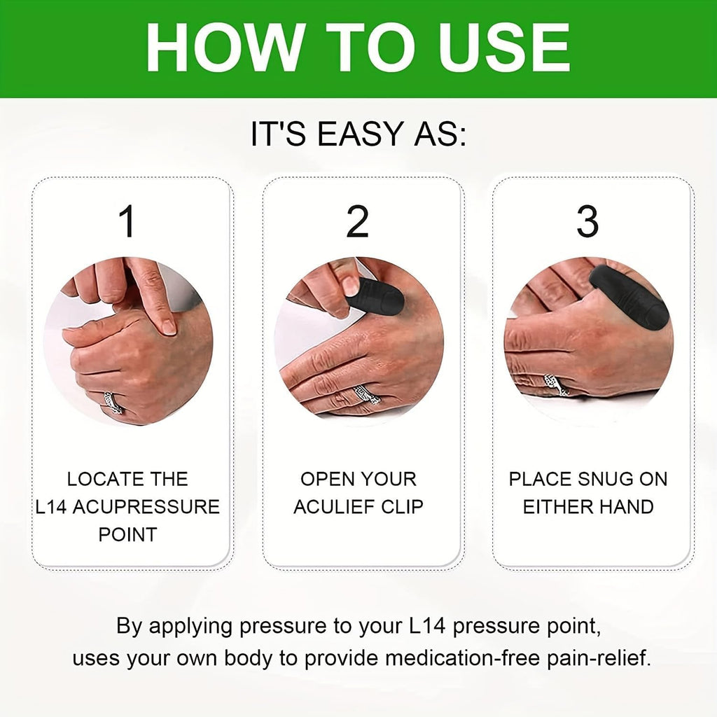 Original Sugar Control LI4 Acupressure Point Clip �Natural Migraine, Stress &amp; BP Relief | Insulin Stimulation &amp; Weight Management (Random Color)