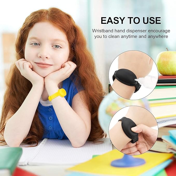 Sanitizer Dispenser Bracelets - Portable, Colorful, and Convenient(Pack of 1)