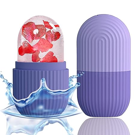 Reusable Facial Ice Roller for Face | Enhance Skin Glow Shrink &amp;Tighten Pores (random color)