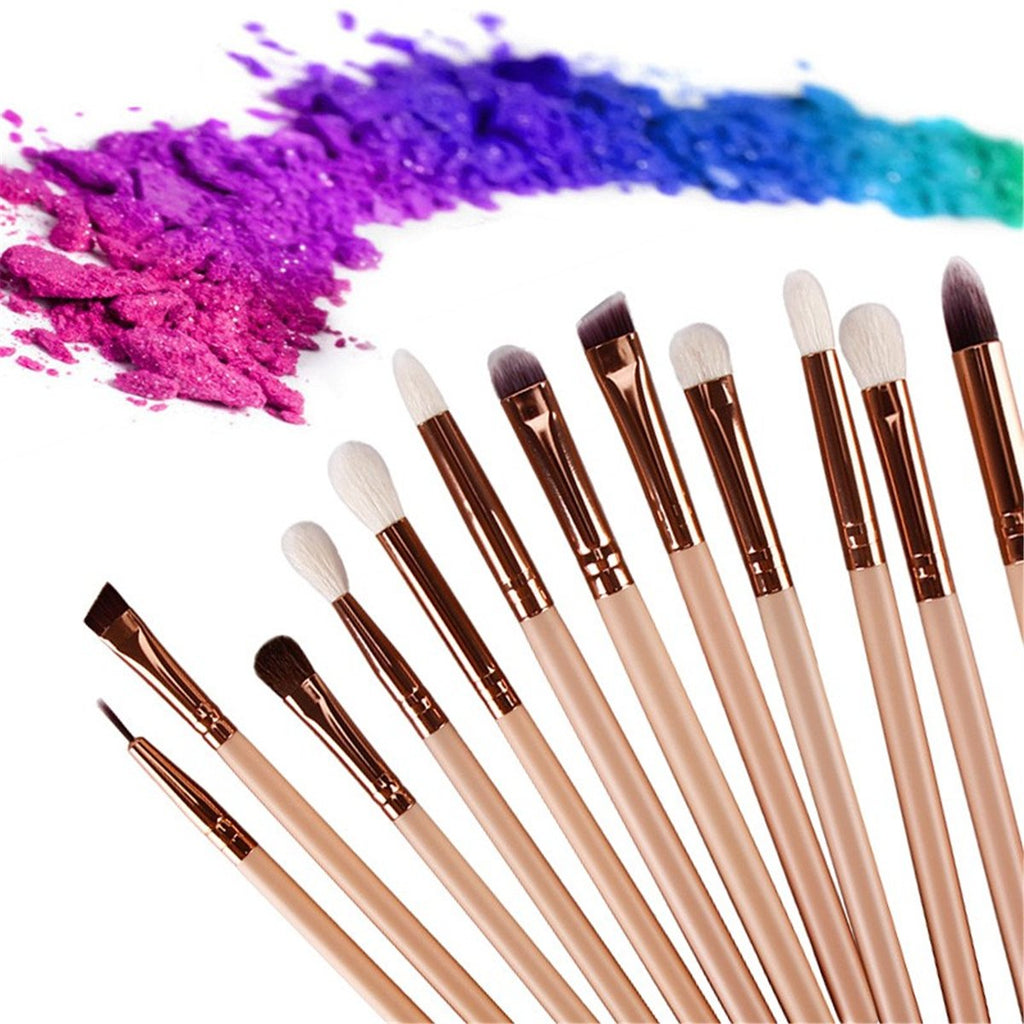 Make Up Eye Brushes Set, Lover Bar 15pcs Makeup Brush- with Travel Organizer  with pouch(random color)