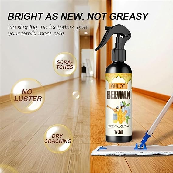 A Fresh deal Beewax spray  (120ml)  + Beewax 85g(wax) + sponge Beeswax Furniture Polish and Cleaner