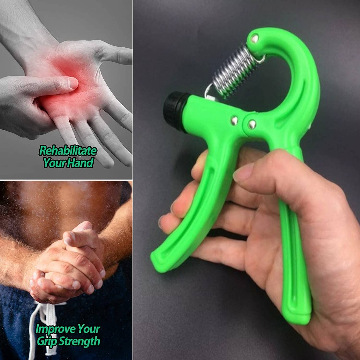 Simple Adjustable Hand Gripper Strengthener �Wrist &amp; Forearm Workout Trainer - Random Color