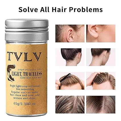 TVLV Hair Wax Stick Broken Hair Finishing Styling Stick for Broken Hair, Wigs, Edge Control - Styling Wax for Fly Away &amp; Edge Frizz Hair