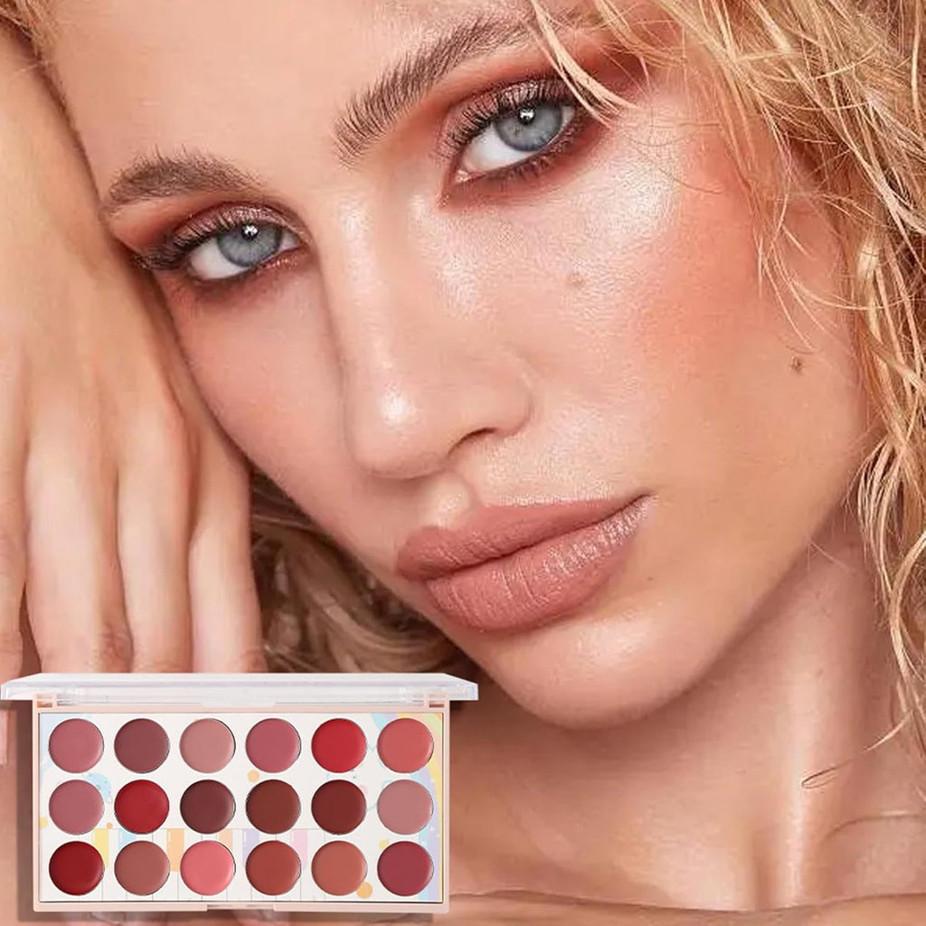 Moccallure Professional 18-Colors Lipstick Kit �Long-Lasting, Hydrating &amp; Compact | Unisex Makeup Set