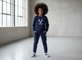 Kids Winter Tracksuit | New Designer 2-Piece Shirt & Trouser Set for Boys & Girls �Stylish, Warm & Comfy Winter Outfit small