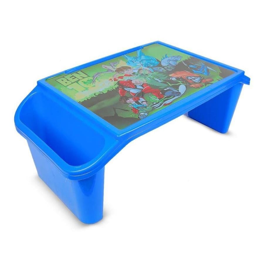 Kids Portable Study Table �Multifunctional Plastic Desk with Side Storage (Random Color)