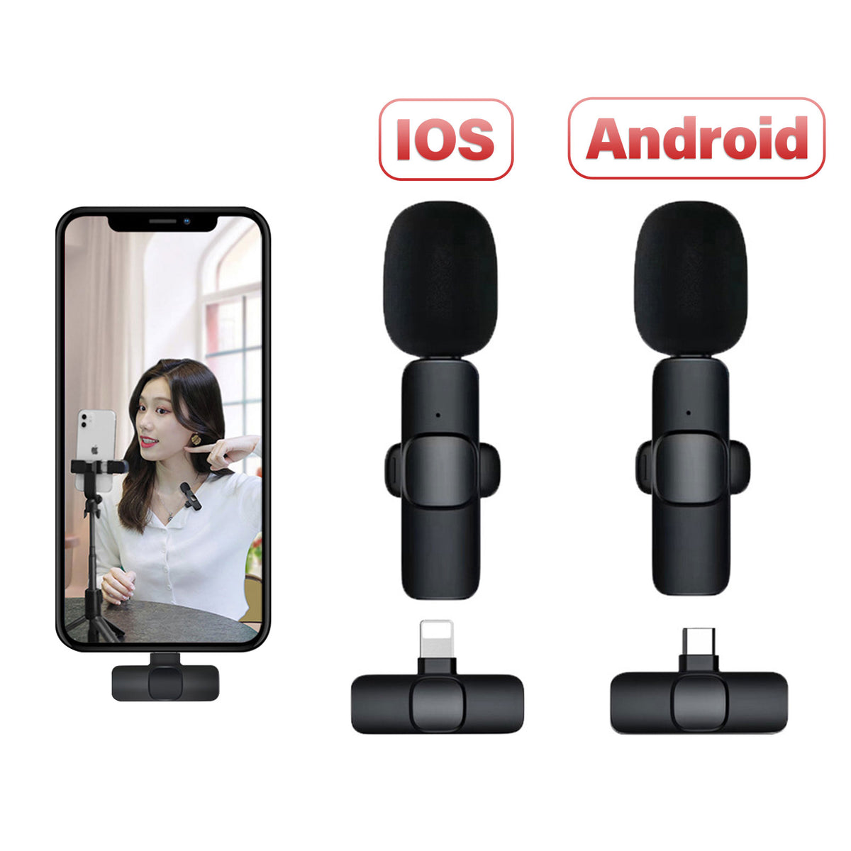 K11 2 IN 1 Collar Wireless Microphone – photo 1