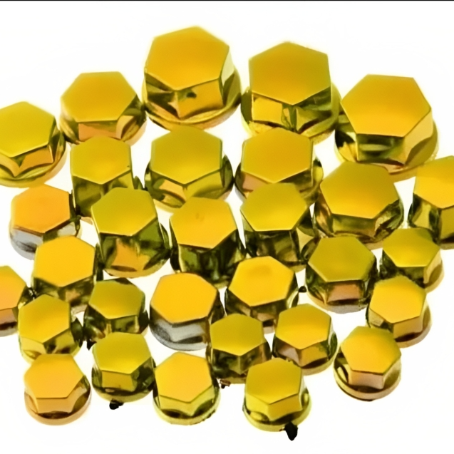 Bike Motorcycle Fancy Nut Bolt Cover �Universal Fit (Plastic, Random-Color)
