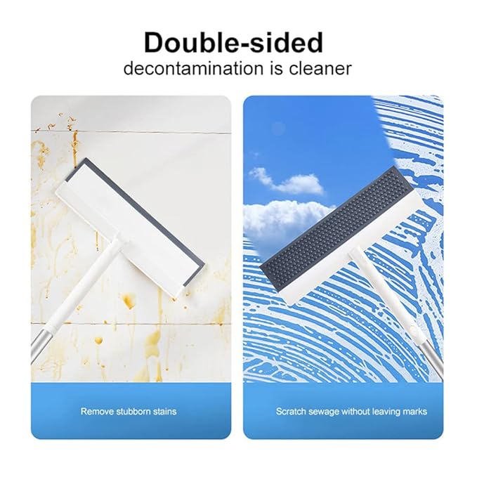 Royal 2 in 1 Scrapper and Glass Wiper �Streak-Free Window & Mirror Cleaning Tool